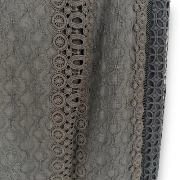 Rebecca Taylor Black Guipure Lace Pencil Skirt, Mid Length, Size 8 - Picture 4 of 7